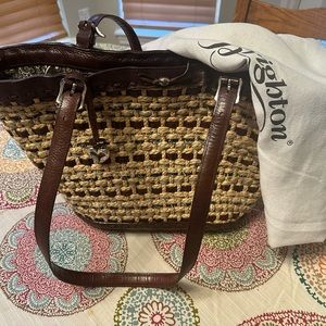 Brighton Straw Basketweave Bag 17”x10”x4” with Dustbag